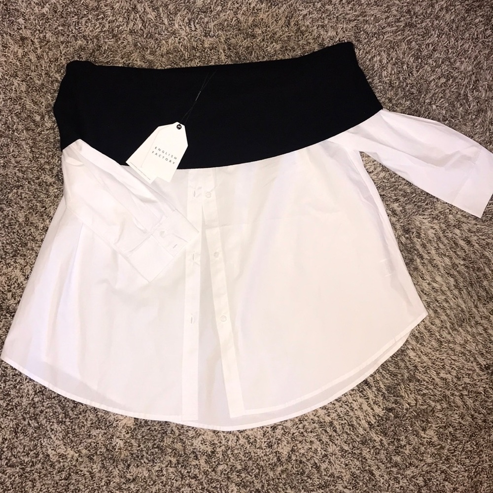 English Factory Off Shoulder Knit Top
